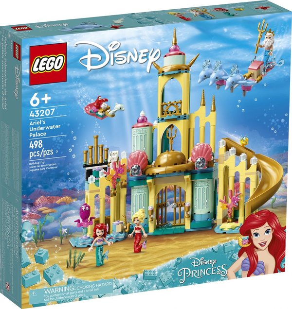 LEGO Disney 43207 Arielles Unterwasserschloss